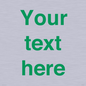 IV7875: Custom blank information sign. Green text, plain background