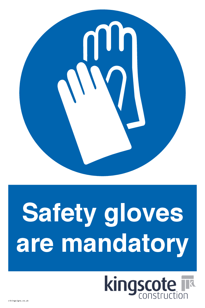 KCC822: Safety gloves are mandatory