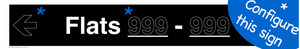 KT12719: One Flat Directional Section Black background Transparent text