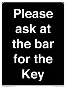 KT13193: Please ask at the bar for the Key