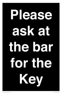 KT13193: Please ask at the bar for the Key