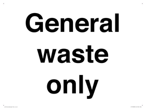 KT13238: General waste only