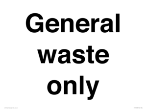 KT13238: General waste only