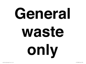 KT13238: General waste only