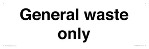 KT13238: General waste only