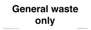 KT13238: General waste only