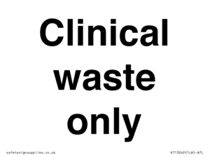 KT13242: Clinical waste only