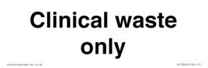 KT13242: Clinical waste only
