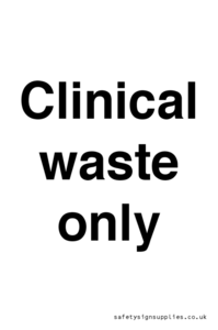 KT13242: Clinical waste only