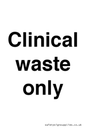 KT13242: Clinical waste only