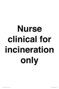 KT13246: Nurse clinical for incineration only