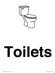 KT13254: Dementia Toilets signs
