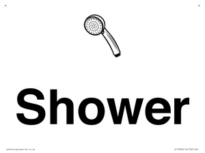 KT13256: Dementia Shower sign