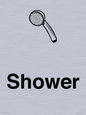 KT13256: Dementia Shower sign