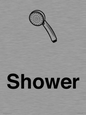 KT13256: Dementia Shower sign