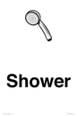 KT13256: Dementia Shower sign