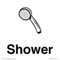 KT13256: Dementia Shower sign