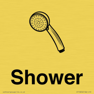 KT13256: Dementia Shower sign