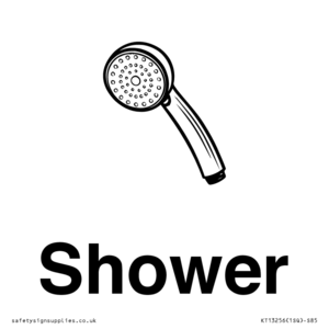 KT13256: Dementia Shower sign