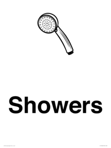 KT13258: Dementia Showers sign