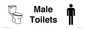 KT13264: Dementia Male Toilet sign
