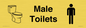 KT13264: Dementia Male Toilet sign