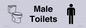 KT13264: Dementia Male Toilet sign