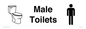 KT13264: Dementia Male Toilet sign