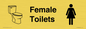 KT13268: Dementia Female Toilet Sign