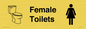 KT13268: Dementia Female Toilet Sign