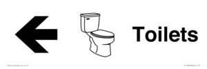KT13283: Dementia Toilets signs Left