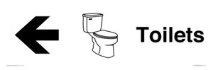 KT13283: Dementia Toilets signs Left