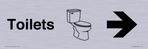 KT13286: Dementia Toilets sign Right