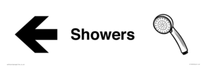 KT13290: Dementia Showers sign Left