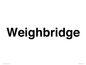 KT13369: Weighbridge