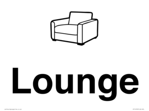 KT14109: Dementia lounge sign
