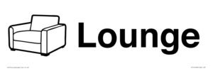 KT14109: Dementia lounge sign