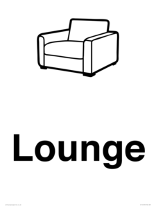 KT14109: Dementia lounge sign