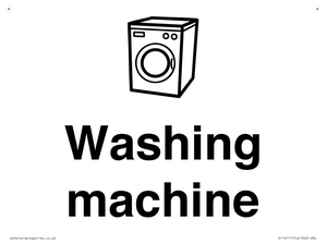 KT14111: Dementia washing machine sign