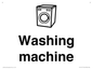 KT14111: Dementia washing machine sign