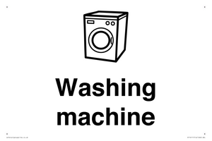 KT14111: Dementia washing machine sign