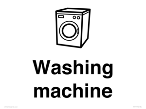 KT14111: Dementia washing machine sign