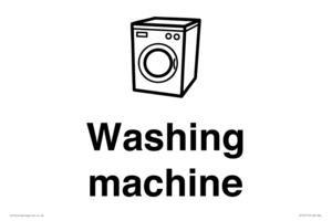 KT14111: Dementia washing machine sign