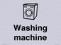 KT14111: Dementia washing machine sign