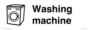 KT14111: Dementia washing machine sign