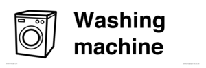 KT14111: Dementia washing machine sign