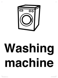 KT14111: Dementia washing machine sign