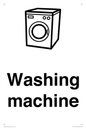 KT14111: Dementia washing machine sign