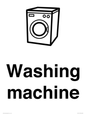 KT14111: Dementia washing machine sign