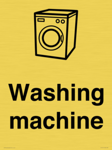 KT14111: Dementia washing machine sign